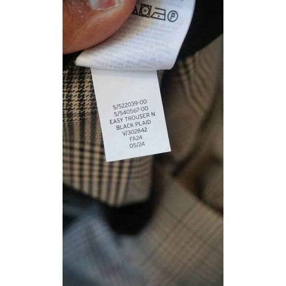 Gap Recycled Easy Plaid Wide-Leg Trousers, Size 18 | NWT - Picture 12 of 16